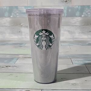 Starbucks Silver Venti Cold Cup Tumbler